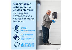 Reinigingsdoek Tork Heavy-Duty W1/2/3 multifunctioneel 280 vel blauw 530237