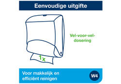Reinigingsdoekdispenser Tork W4 Performance wandmontage zwart/rood 654008