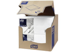 Servetten Tork 2-laags 1/4 gevouwen 200st wit 477149