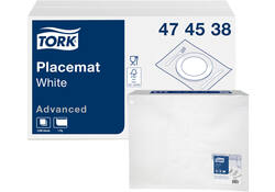 Placemats Tork papier 42x27cm 500st wit 474538
