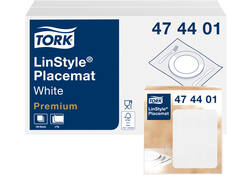 Placemat Tork Linstyle Premium 2-laags 390x300mm 100 vel wit 474401