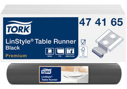 Tafelloper Tork LinStyle® duurzaam 1laags 120x40cm zwart 474165