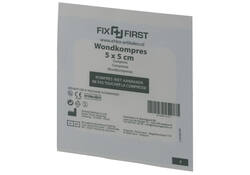 Gaascompressen FixFirst steriel 5x5cm
