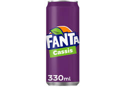 Frisdrank Fanta cassis blik 330ml
