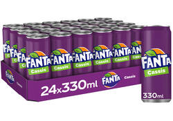 Frisdrank Fanta cassis blik 330ml