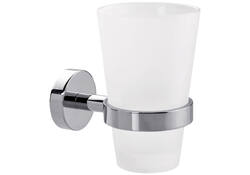Bekerhouder tesa® Smooz hoogglans verchroomd metaal zelfklevend