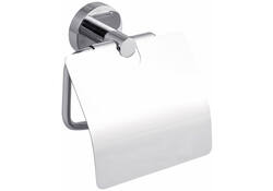 Toiletrolhouder met deksel tesa® Smooz hoogglans verchroomd metaal zelfklevend