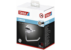 Toiletrolhouder tesa® Smooz hoogglans verchroomd metaal zelfklevend
