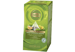 Thee Lipton Exclusive groene thee mandarijn sinaasappel 25 pramidezakjesx2gr