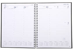 Agenda 2027 Ryam Weekplan Wire-o 7dagen/2pagina's zwart