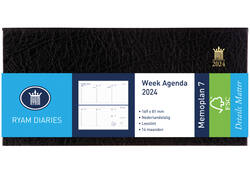 Agenda 2027 Ryam Memoplan 7 Mundior Suprema 7dagen/2pagina's landscape zwart