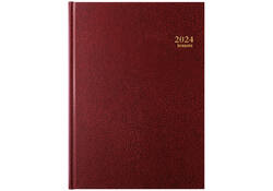 Agenda 2026 Brepols Bremax Santex A4 1dag/1pagina 4 kolommen bordeaux