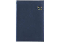 Agenda 2026 Brepols Saturnus Luxe 1dag/1pagina blauw