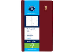 Agenda 2027 Ryam Memoplan 7 Suprema ringplasic 7dagen/2pagina's bordeaux