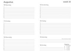 Schoolagenda 2024-2025 18mnd Ryam Studie 7dagen/2pagina's zwart