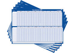 Projectplanner 2027 Legamaster 90x60cm horizontaal gelamineerd Engelstalig