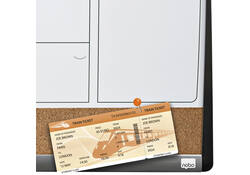 Whiteboard Nobo magnetische planner met prikbord van kurk 585x430mm