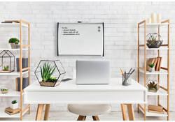 Whiteboard Nobo 58.5x43cm gewelfd