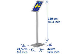 Infostandaard Europel incl. A4 kliklijst 25mm