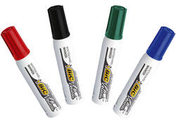 Viltstift Bic Velleda 1781 whiteboard schuin large assorti set à 4 stuks