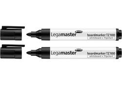 Viltstift Legamaster TZ 100 whiteboard rond 1.5-3mm zwart blister à 2 stuks