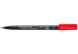 Viltstift Staedtler Lumocolor 313 permanent S rood