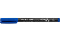 Viltstift Staedtler Lumocolor 313 permanent S blauw