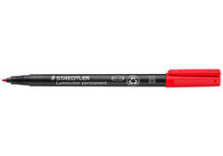 Viltstift Staedtler Lumocolor 317 permanent M rood