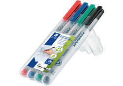 Viltstift Staedtler Lumocolor 315 non permanent M set à 4 stuks assorti
