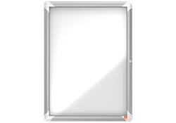 Buitenvitrine Nobo Premium Plus 4x A4 draaideur magnetisch