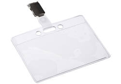 Badge Europel met strip en clip 90x60mm