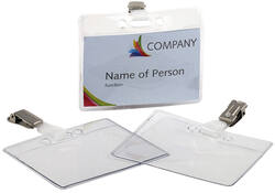 Badge Europel met strip en clip 90x60mm