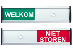 Infobord welkom/niet storen 125x30mm