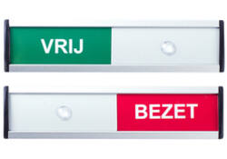 Infobord vrij/bezet 125x30mm
