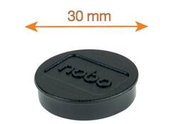 Magneet Nobo 30mm 700gr zwart