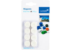 Magneet Legamaster 20mm 250gr wit 8stuks