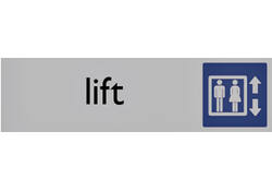 Infobord pictogram lift 165x44mm