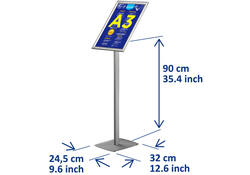Infostandaard Europel incl. A3 kliklijst 25mm
