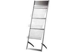 Folderstandaard OPUS 2 3xA3 alu profiel