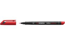 Viltstift STABILO OHpen 841/40 permanent rond superfijn rood