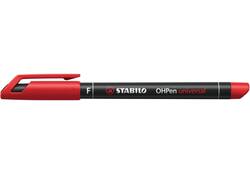 Viltstift STABILO OHpen 842/40 permanent rond fijn rood