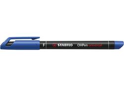 Viltstift STABILO OHpen 842/41 permanent rond fijn blauw