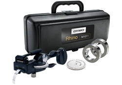 Lettertang Dymo Rhino M1011 embossing industrieel zwart in koffer