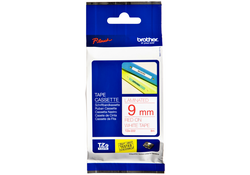 Labeltape Brother P-touch TZE-222 9mm rood op wit