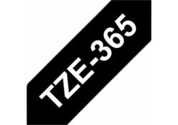 Labeltape Brother P-touch TZE-365 36mm wit op zwart