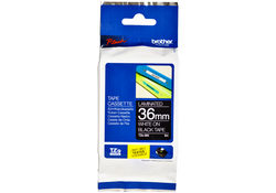 Labeltape Brother P-touch TZE-365 36mm wit op zwart
