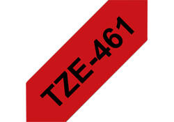Labeltape Brother P-touch TZE-461 36mm zwart op rood