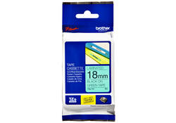 Labeltape Brother P-touch TZE-741 18mm zwart op groen