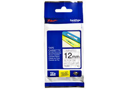 Labeltape Brother P-touch TZE-M31 12mm zwart op mat transparant