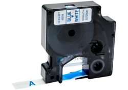 Labeltape Dymo LabelManager D1 polyester 12mm blauw op wit